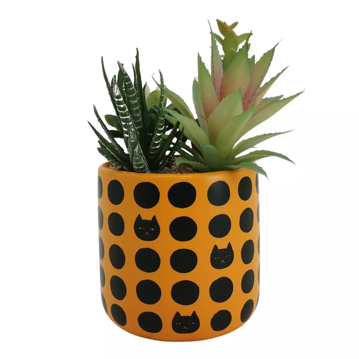 Celebrate Together™ Halloween Cat Printed Artificial Succulent Planter Table Decor | Kohl's
