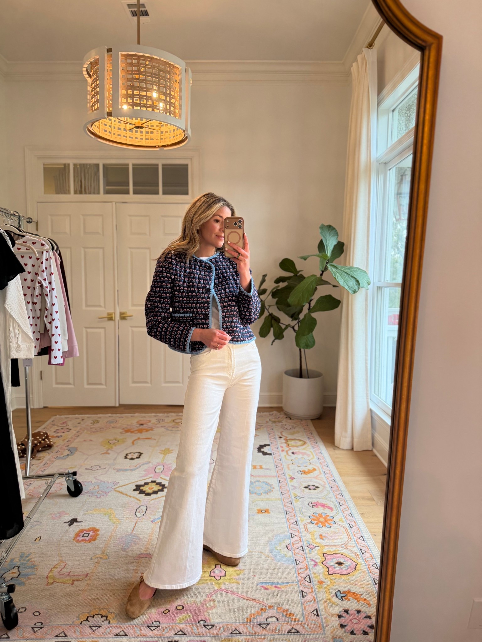 this is such a good spring jacket. structured but lightweight and the print is even better in person. wearing a size small. use charli15 to bring it close to $100. 

 #LTKdayinmylife #LTKgrwm #LTKootd