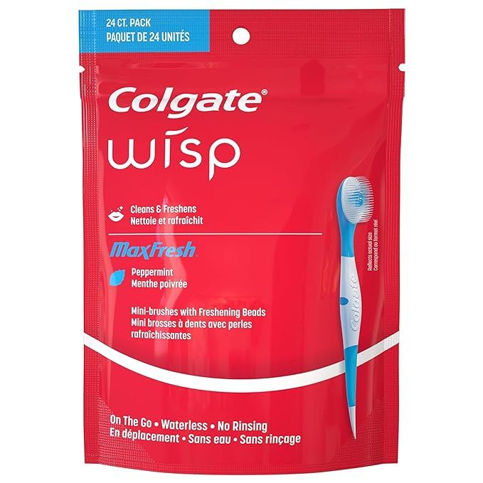 Colgate Wisp Portable Mini-Brush Optic White, Coolmint, 24 Count | Amazon (US)
