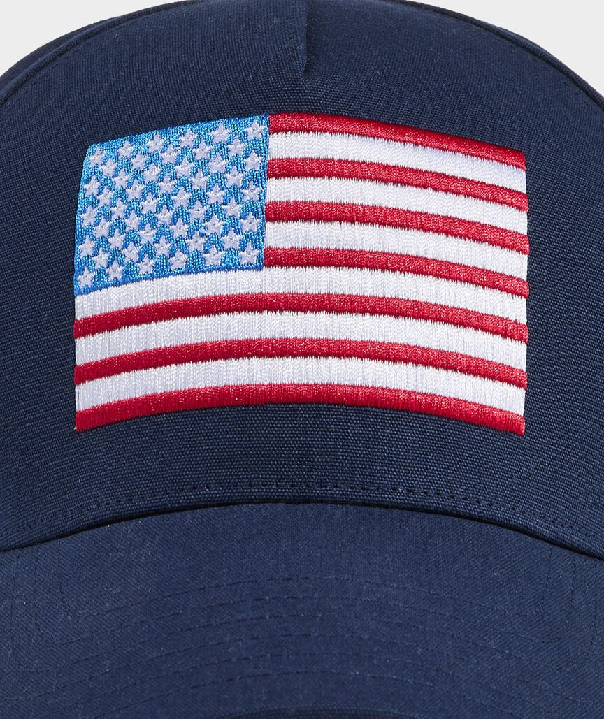 American Flag Hi-Pro Trucker Hat | vineyard vines