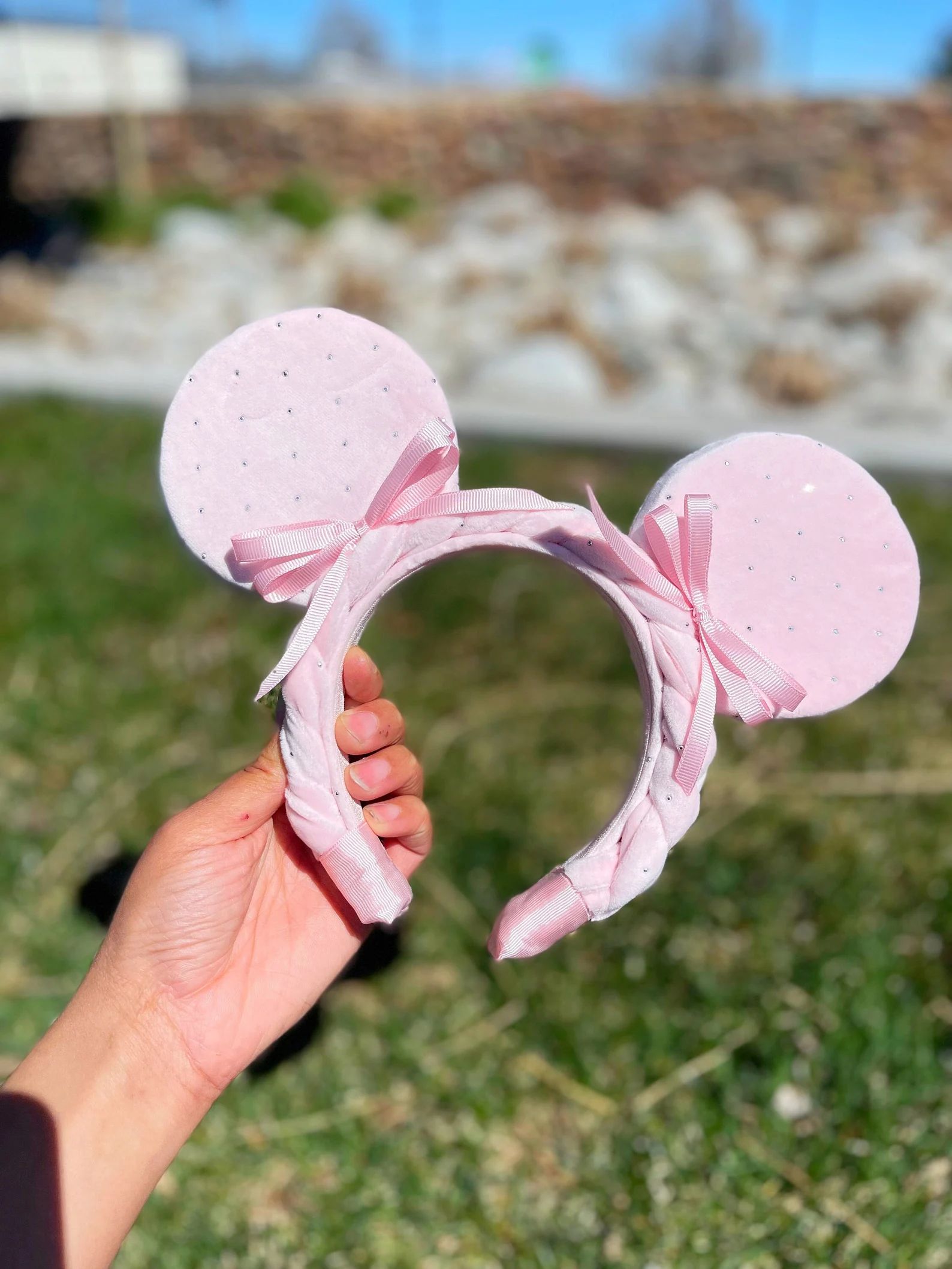 Baby Pink Coquette Minnie Ears, Pink Mickey Ears, Cute Pink Minnie Ears, Coquette Pink Mickey Ear... | Etsy (US)