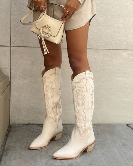 white cowgirl boots 👢 

#LTKStyleTip #LTKFindsUnder100 #LTKShoeCrush