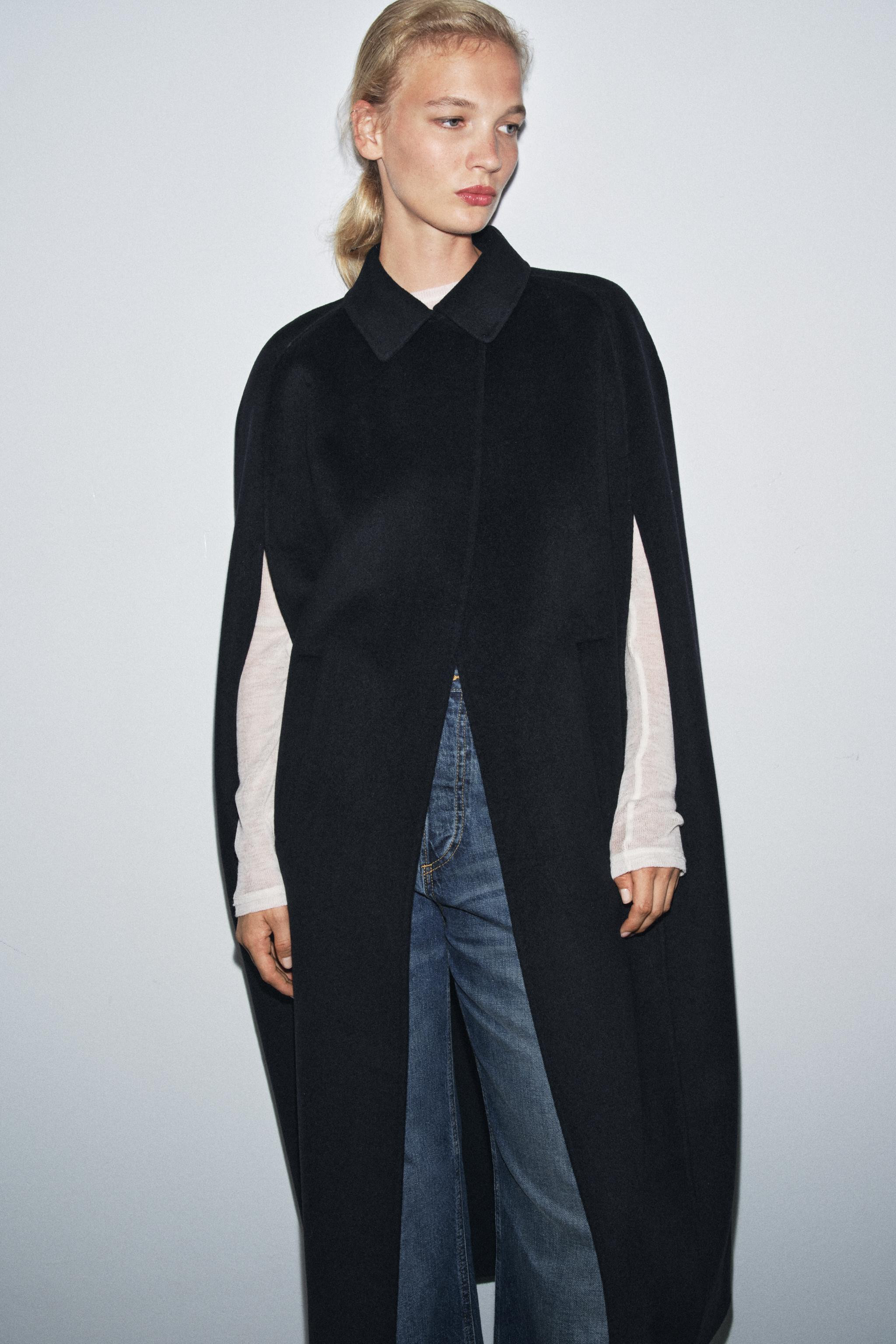 WOOL BLEND OVERSIZE CAPE ZW COLLECTION LIMITED EDITION | Zara US