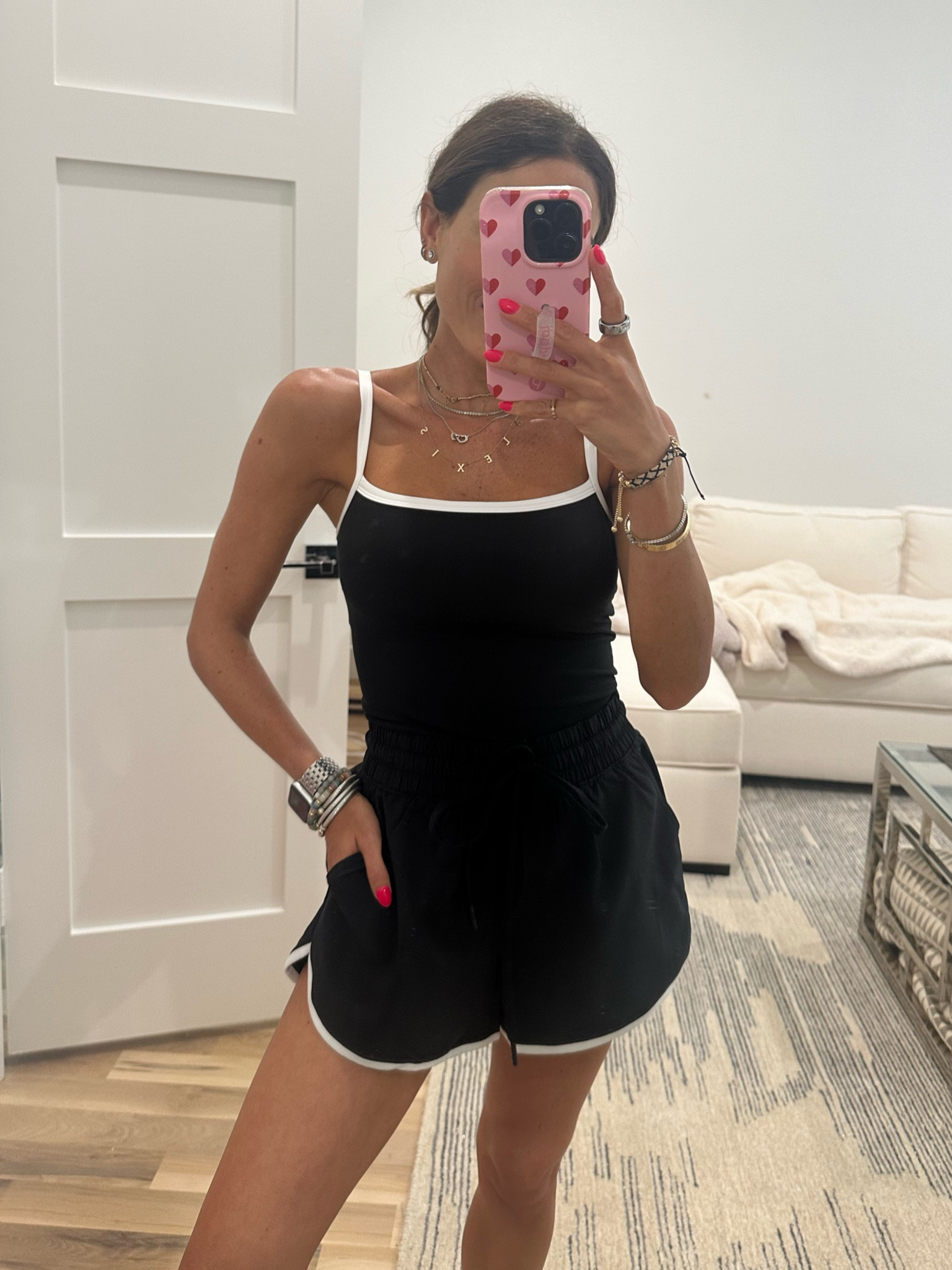 Black and white athleisure romper size Xs 

#LTKFindsUnder50 #LTKxAF #LTKFindsUnder100
