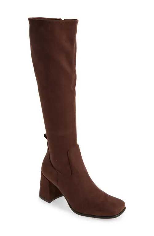 Jeffrey Campbell Hotlava Knee High Boot in Dark Brown Suede at Nordstrom, Size 9.5 Regular Calf | Nordstrom
