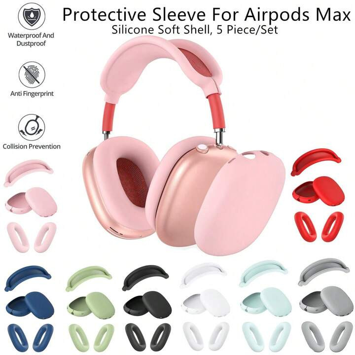 Conjunto de 5 fundas protectoras de silicona para auriculares, cubierta TPU, funda protectora de ... | SHEIN