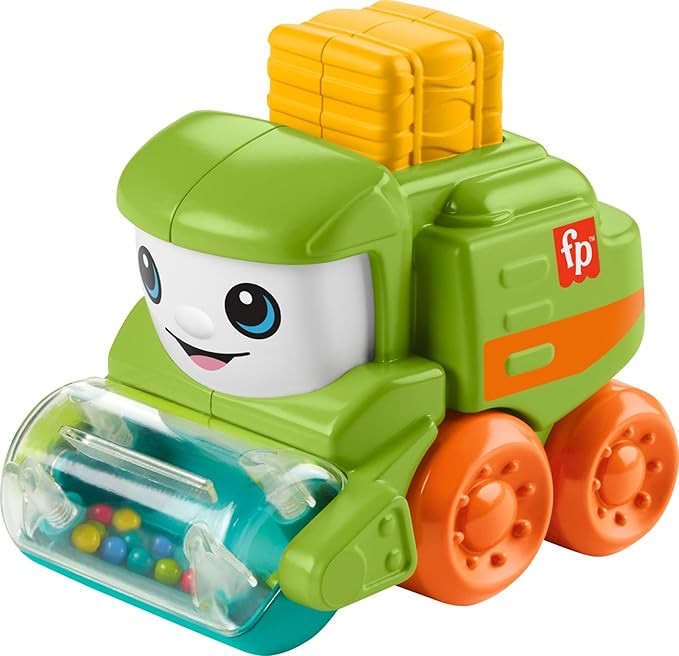 Fisher-Price Baby Toy Rollin’ Tractor Push-Along Vehicle with Fine Motor Activities for Infants... | Amazon (US)