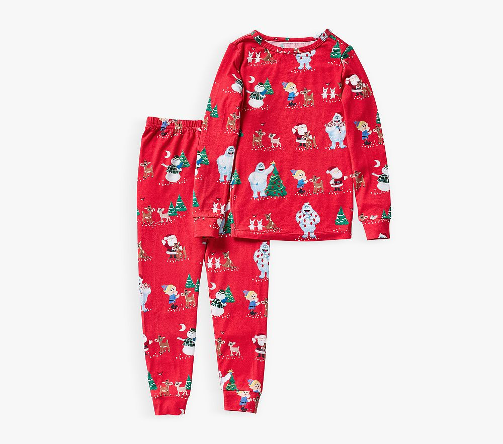 Rudolph® Tight Fit Kid Pajama Set | Pottery Barn Kids