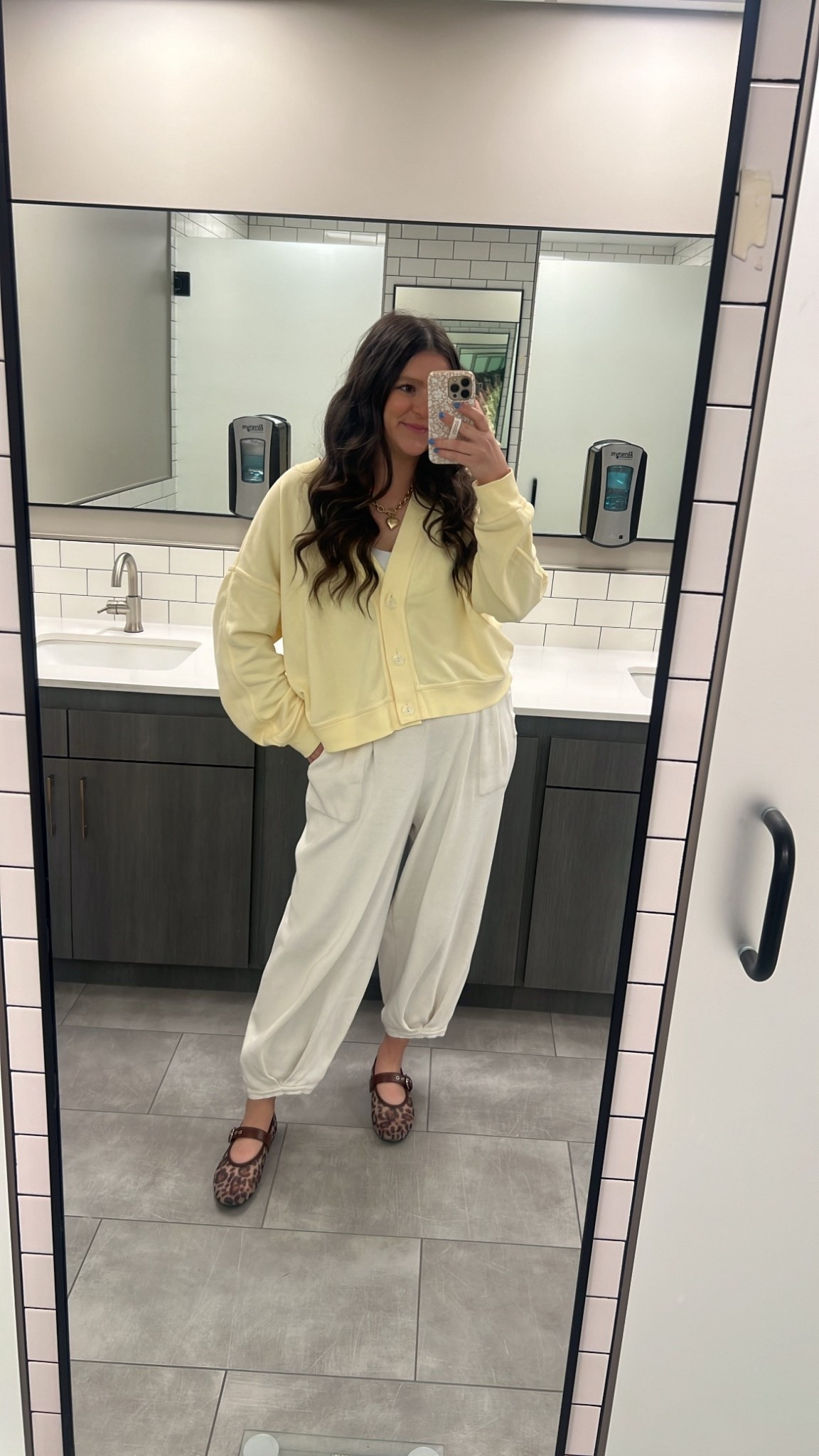 Comfy mom work outfit! Love this yellow cardigan for spring. Medium in both, TTS! Pants are from a set. 

Mom outfit / comfy mom outfit / mom workwear / mom work outfit / working mom outfit / post Partum / post Partum work outfit / comfy mom workwear / comfy workwear / comfy work outfit / comfy pants / flowy pants / spring outfits / spring pants / spring workwear / spring work outfit / spring style / yellow / cardigan / white pants / fun pants / matching set 

#LTKWorkwear #LTKootd #LTKmomlife