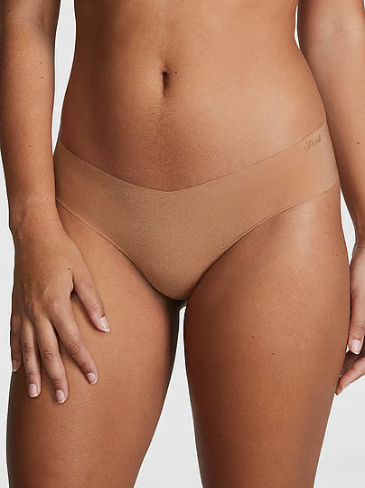 No-Show Thong Panty, Beige, XS - Women's Panties - PINK | Victoria's Secret (US / CA )