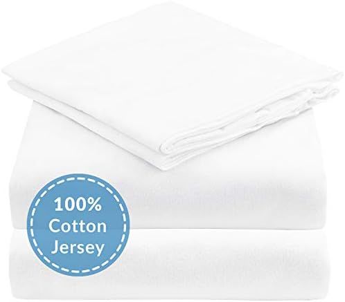 Mellanni Queen Jersey Sheet Set - 4 pc Luxury 100% Cotton Bed Sheets - Soft, Comfortable, All Sea... | Amazon (US)