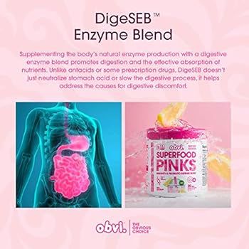 Amazon.com: Obvi Superfood Pinks Immunity & Probiotic Defense Blend, Rich in Anti-oxidants, Enzym... | Amazon (US)