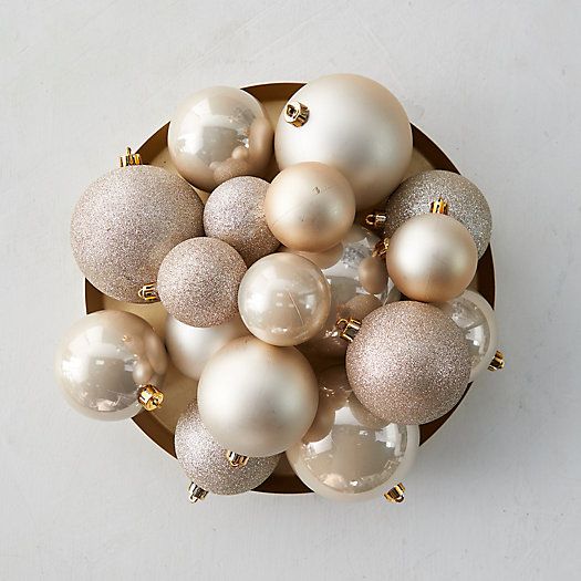 Shatterproof Globe Ornaments, Set of 26 | Terrain