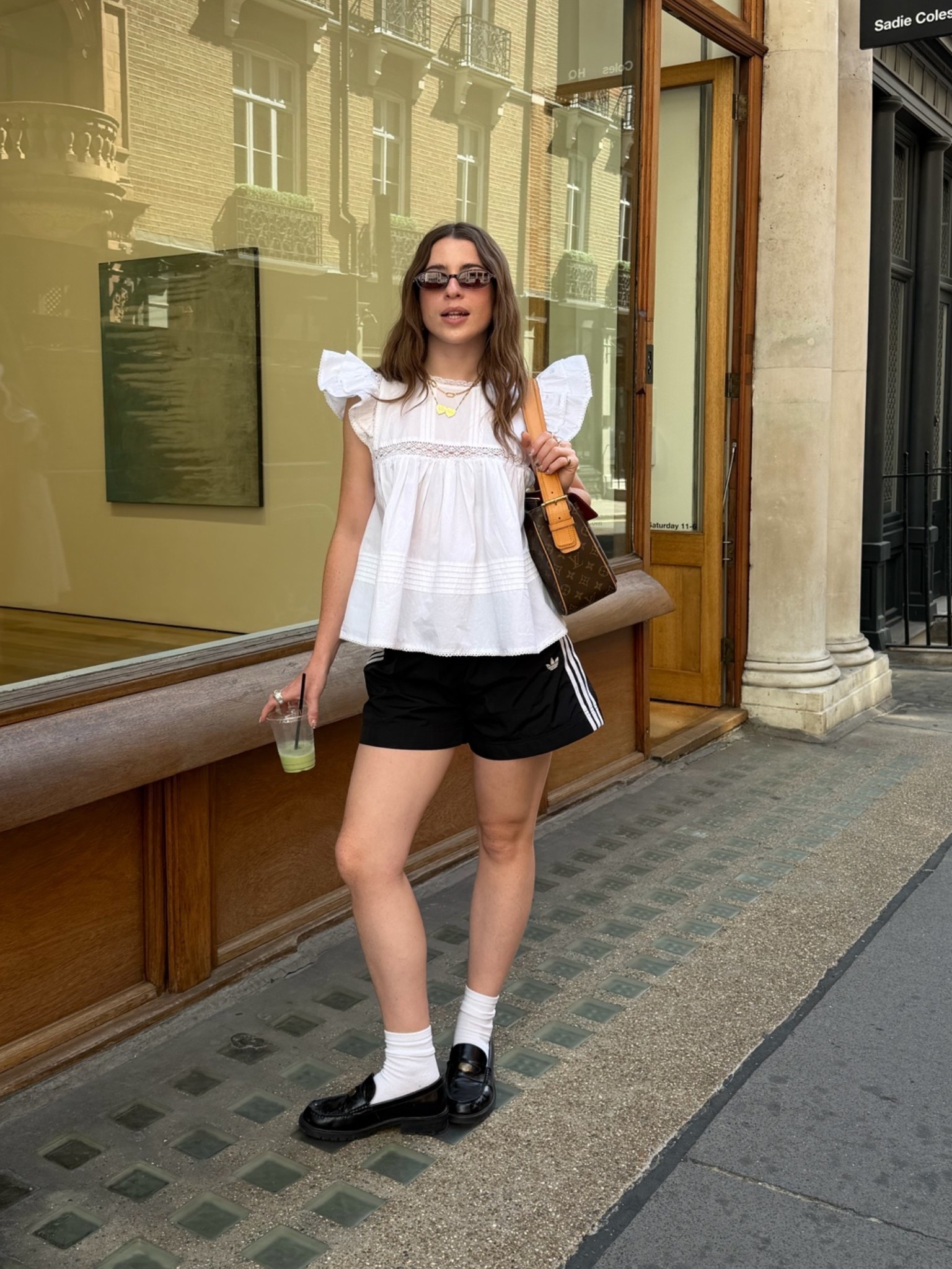 Summer style, white top, puff sleeve top, summer top, adidas shorts, sports shorts, loafers, summer outfit

#LTKuk #LTKsummer #LTKeurope