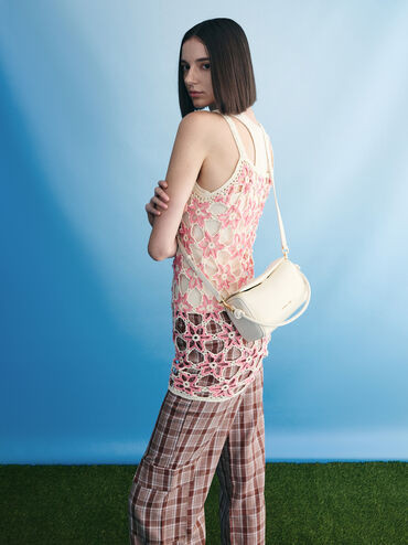 Sammie Knotted-Handle Boxy Bag
    
         - Cream | Charles & Keith CA