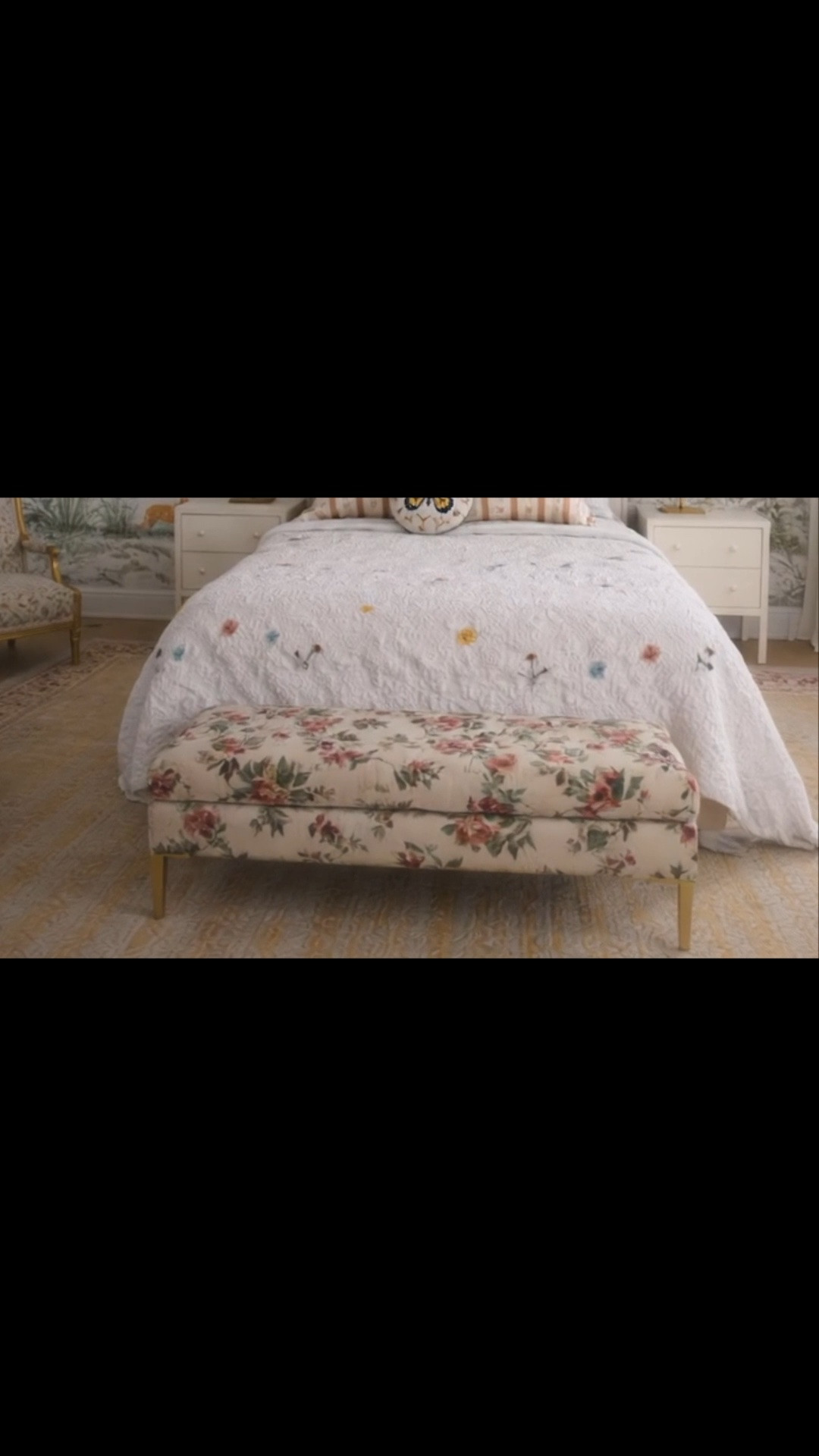 Dreamy, romantic, and ready for a bedroom refresh. 🌸 Soft florals, elegant layers, and beautiful silhouettes make this space feel polished yet relaxed. Even better, select Anthropologie pieces from this look—including the bed, bench, swivel chair, nightstand, and more—are now an extra 40% off sale styles.

#Bedroom #Bedding #Bed #BedroomFurniture #Nightstand #SwivelChair #LoungeChair #AccentChair #Bench #TableLamp #Wallpaper #FloralWallpaper #Drapes #Rug #Art #Chandelier #AnthropologieHome

#LTKdayinmylife #LTKHome #LTKSaleAlert