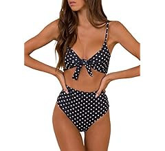 Blooming Jelly Womens High Waisted Bikini Set Tie Knot High Rise Two Piece Swimsuits Bathing Suit... | Amazon (US)