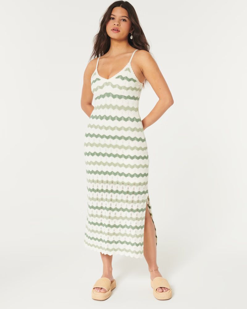 Crochet Midi Dress | Hollister (US)