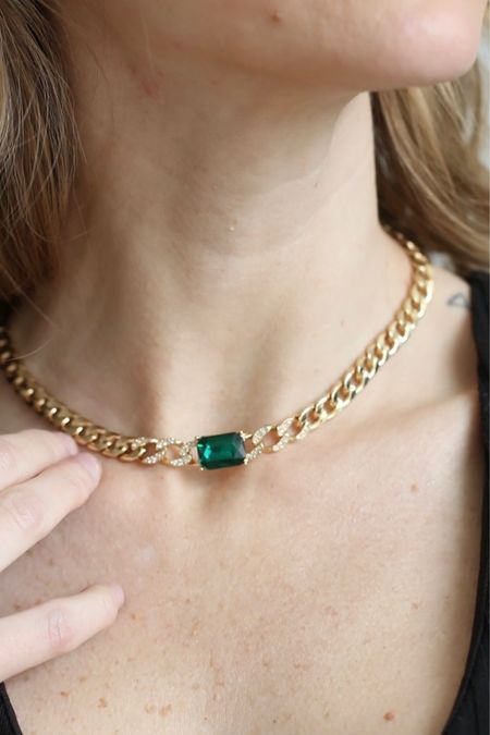 Stunning emerald necklace 

#LTKstyletip #LTKHoliday #LTKGiftGuide