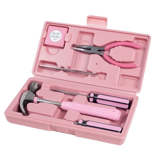 Fleming Supply Household Tool Kit 9pc - Pink | Target