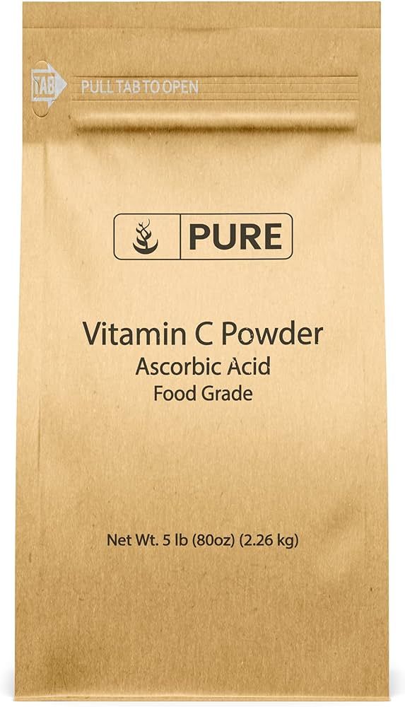PURE ORIGINAL INGREDIENTS Vitamin C Powder (5 lb) Ascorbic Acid, Non GMO, Dietary Supplement | Amazon (US)