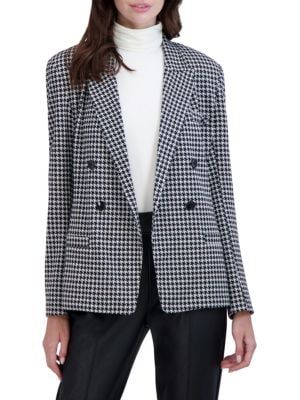 Double Breasted Houndstooth Blazer | Saks Fifth Avenue OFF 5TH (Pmt risk)