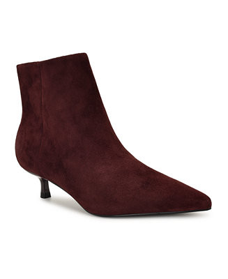 Women's Turrel Suede Kitten Heel Dress Booties | Macy's