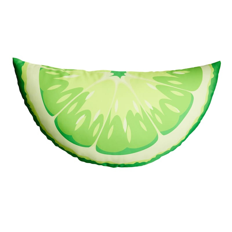 Lime Shaped Outdoor Throw Pillow, 14x26 | At Home