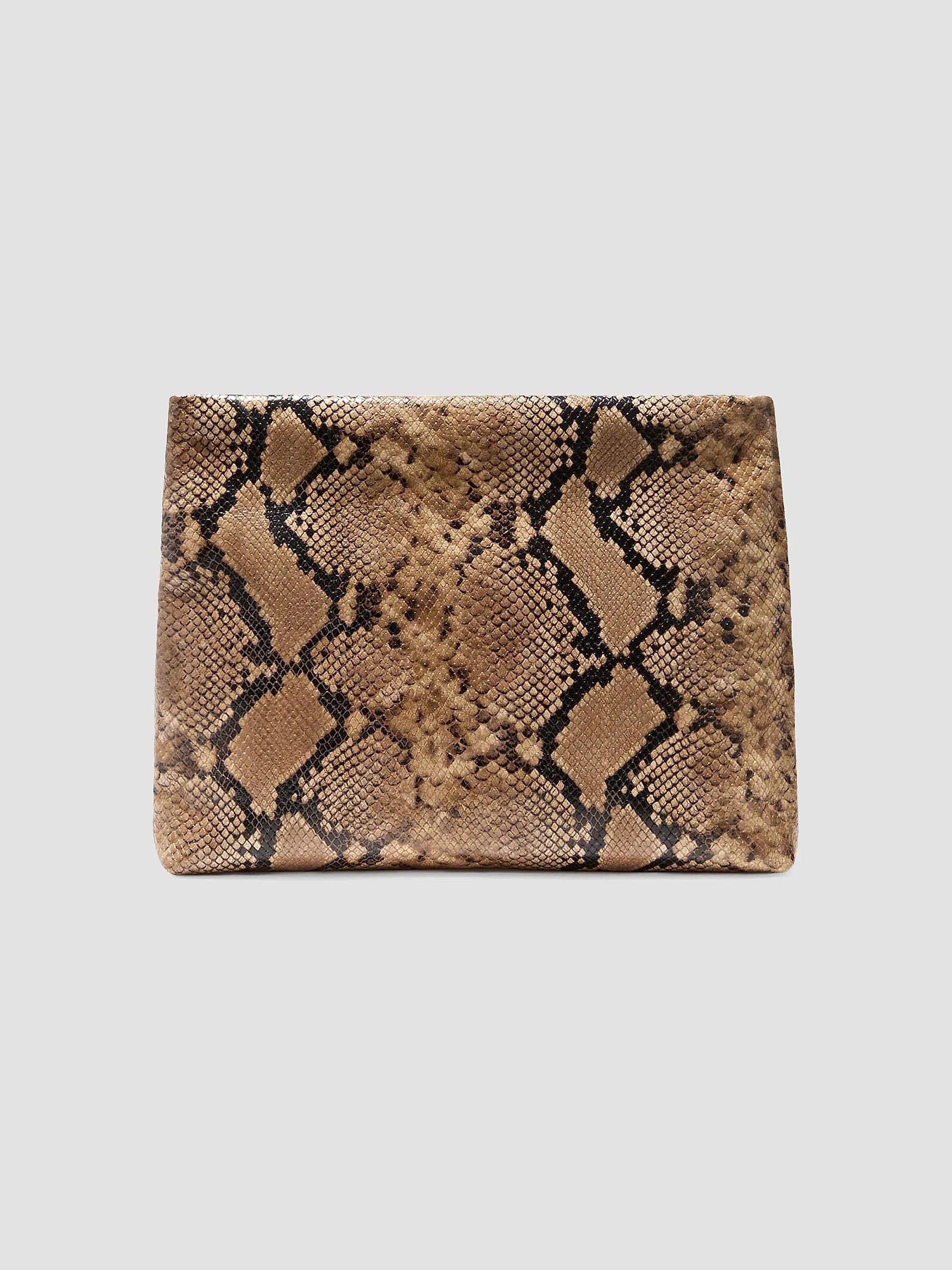 Nili Lotan Jerry Snakeskin-Embossed Leather Clutch | Saks Fifth Avenue | Saks Fifth Avenue