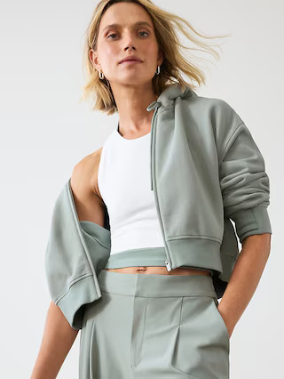 Forever Fleece Crop Full Zip | Athleta