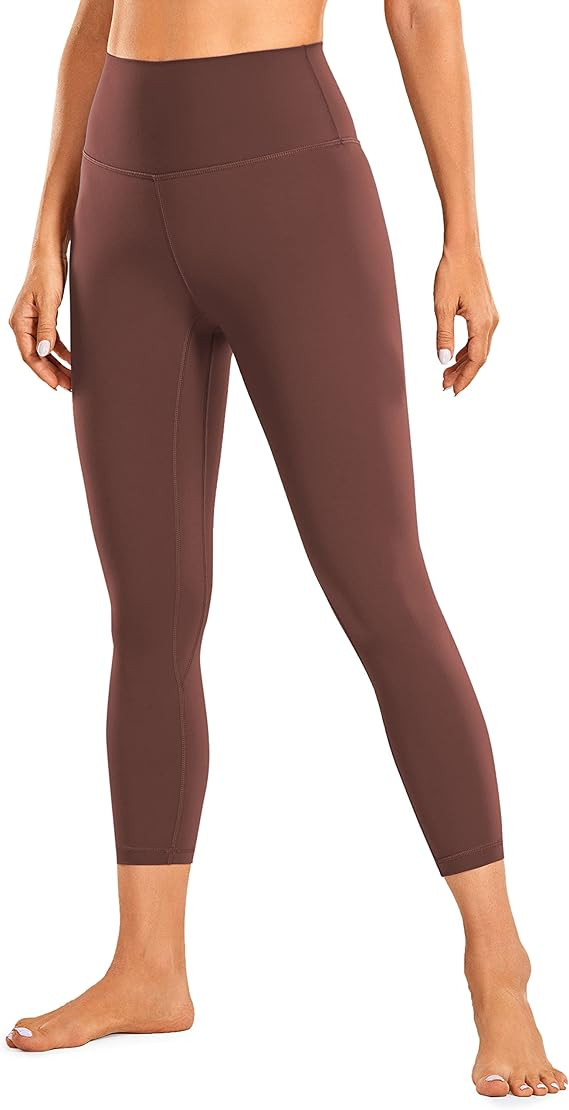CRZ YOGA Womens Brushed Naked Feeling Workout Capri Leggings 17'' / 21'' / 23'' - High Waisted Tu... | Amazon (US)