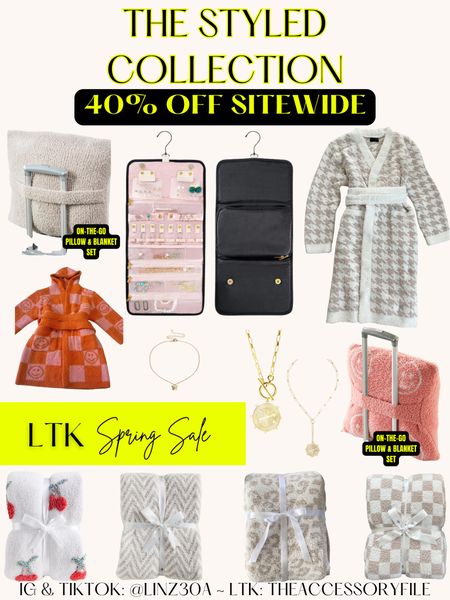 40% off SITEWIDE*

Click any item below, copy code, click SHOP NOW, and paste code at checkout! 

Barefoot Dreams inspired blanket, children’s blanket, baby blanket, child’s robe, adult robe, jewelry holder, jewelry organizer, gold necklaces, travel blanket and pillow set, home decor, for the home, gifts for the home 

#LTKSpringSale #LTKhome #LTKfindsunder100