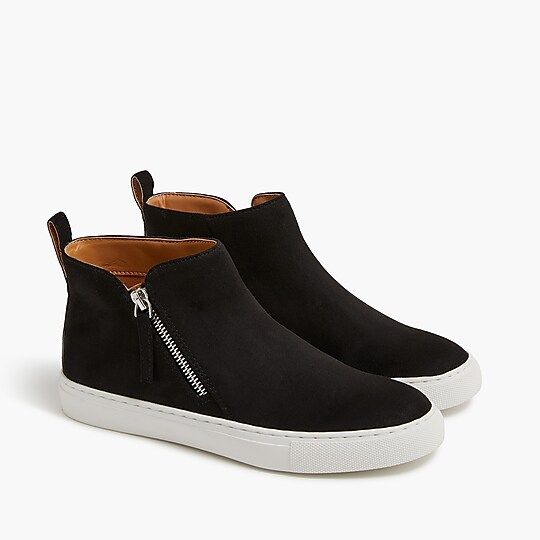 Faux-suede high top sneakers | J.Crew Factory