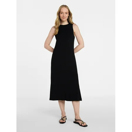 Time and Tru Women s Sleeveless Midi Column Dress Sizes XS-XXXL | Walmart (US)