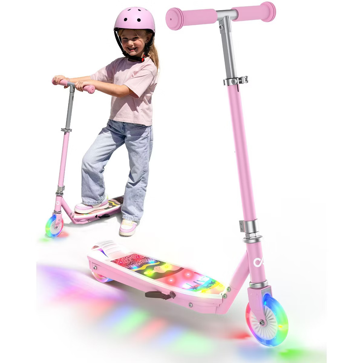 Mastgoal Electric Scooter for Kids with LED Lights, 2-Level Adjustable Handlebar, 5MPH Safe Speed... | Target