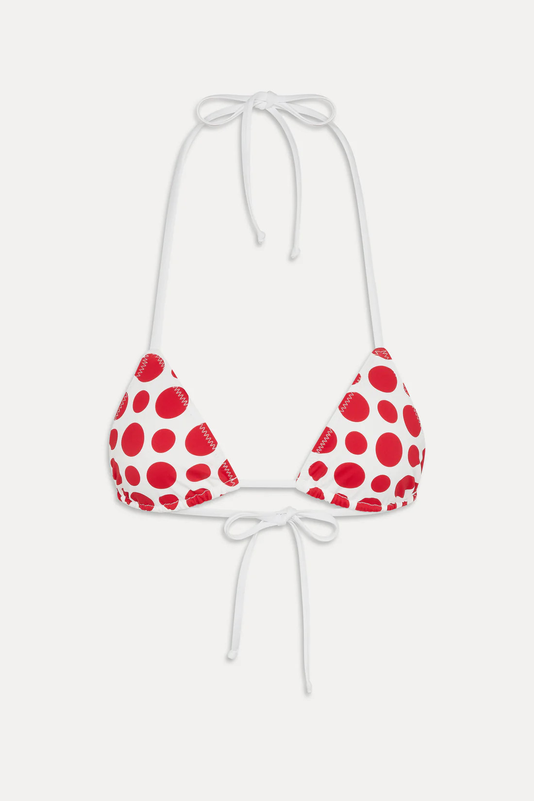 Nick Triangle Halter Bikini Top - Red Dottie | Frankies Bikinis