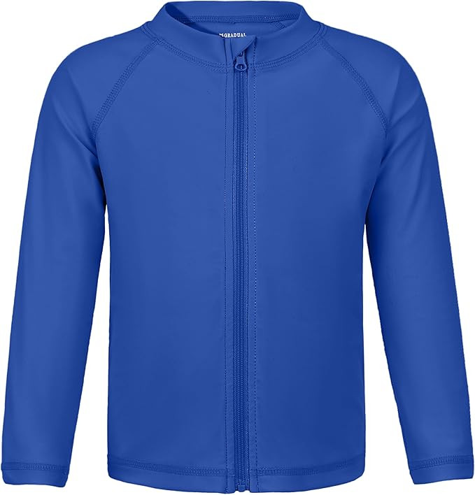 Amazon.com: Boys Toddler Rash Guard Long Sleeve UPF 50+ Sun Protection Lightweight Swim Shirt for... | Amazon (US)