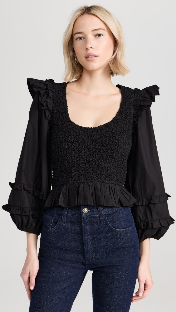 Cleobella Veronika Solid Blouse | Shopbop | Shopbop