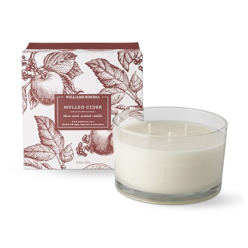 Williams Sonoma Mulled Cider Triple Wick Candle | Williams-Sonoma
