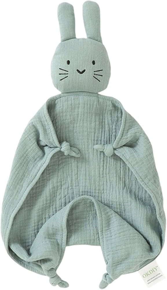 Organic Cotton Bunny Loveys for Babies,Newborn Baby Lovey Security Blanket,Lovies for Babies New ... | Amazon (US)