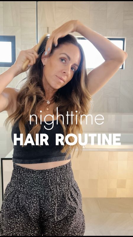 My nightly hair routine!! My hair oil keeps my hair so hydrated and healthy! And my favorite scrunchies keep my hair from kinking and breakage!

#LTKBeauty