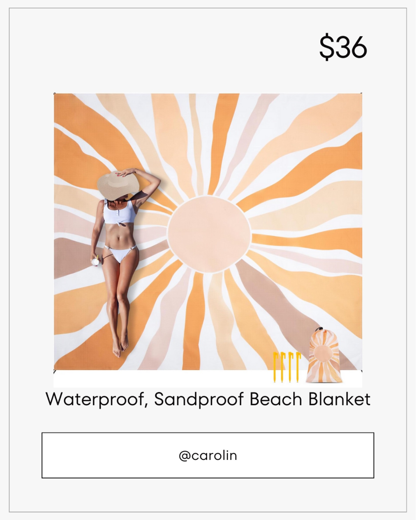 A sand proof beach blanket? Yes please!!

#LTKSummerSales #LTKSwim