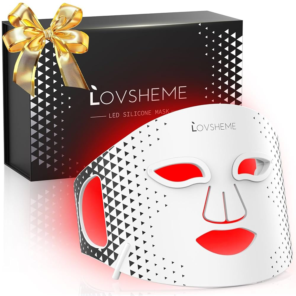 Red Light Therapy for Face, Advanced LED Face Mask Light Therapy, Red Light Therapy Mask - Red, B... | Amazon (US)