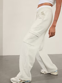 Easy Fleece Mid Rise Straight Cargo Pant | Athleta