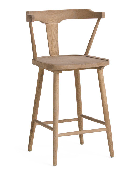 Geneva Wood Counter Stool | TJ Maxx
