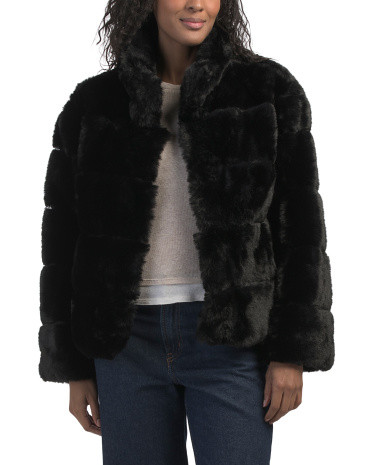 Eva Faux Fur Jacket | TJ Maxx
