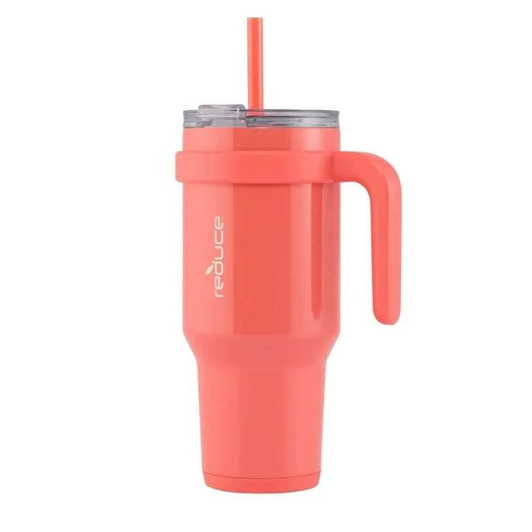 Reduce Vacuum Insulated Stainless Steel Cold1 40 fl oz. Slim Tumbler Mug with 3 Way Lid, Straw, &... | Walmart (US)