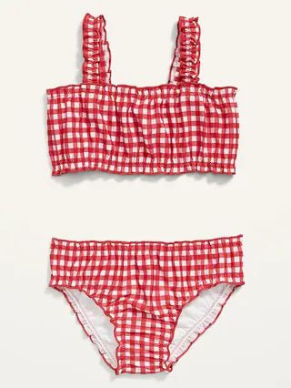 Matching Print Ruffled Swim Set for Toddler Girls | Old Navy (US)