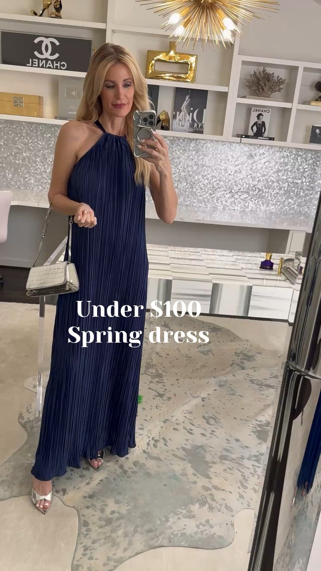 Flattering navy blue maxi dress for spring weddings under $100 💙💙💙
This dress is so good—flowy, wrinkle-free, and the halter neckline is incredibly flattering without feeling too fitted. It’s on sale and perfect for weddings or special events!
I’m wearing an XS and it fits true to size. 

 

#LTKootd #LTKSeasonal #LTKOver40