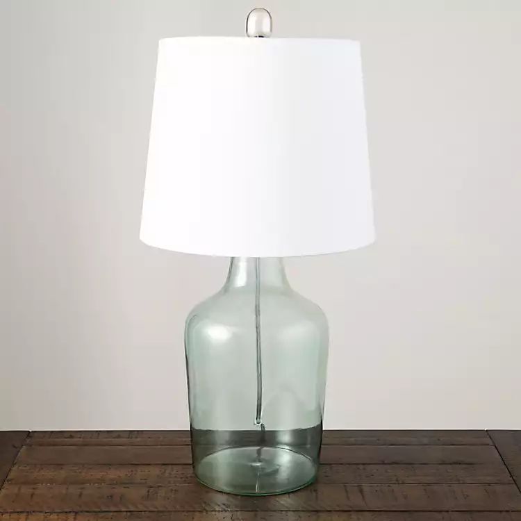 Light Blue Glass Table Lamp | Kirkland's Home